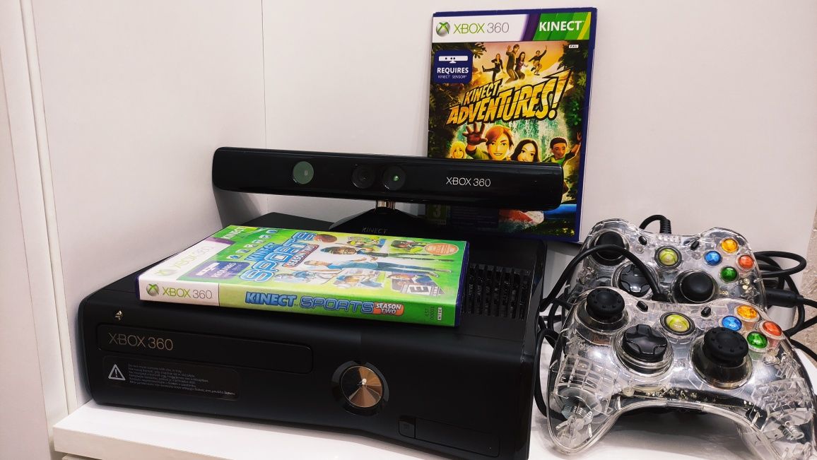 Konsola Xbox 360 dwa pady Kinect gry