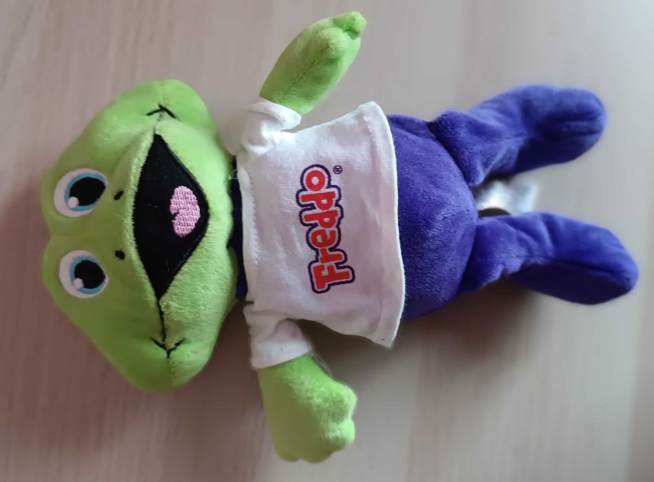 Maskotka  pluszak żaba żabka FREDDO 25 cm
