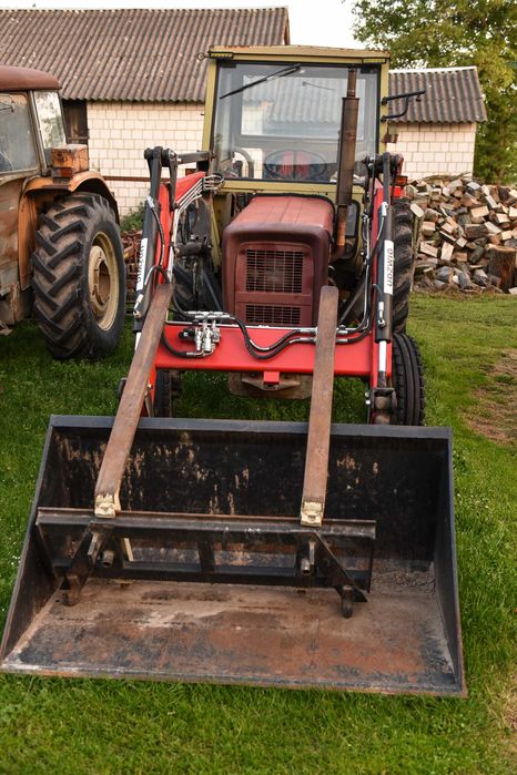 Traktor Ursus C360 rok 1987+TUR widelec z szuflą i wspomaganiem