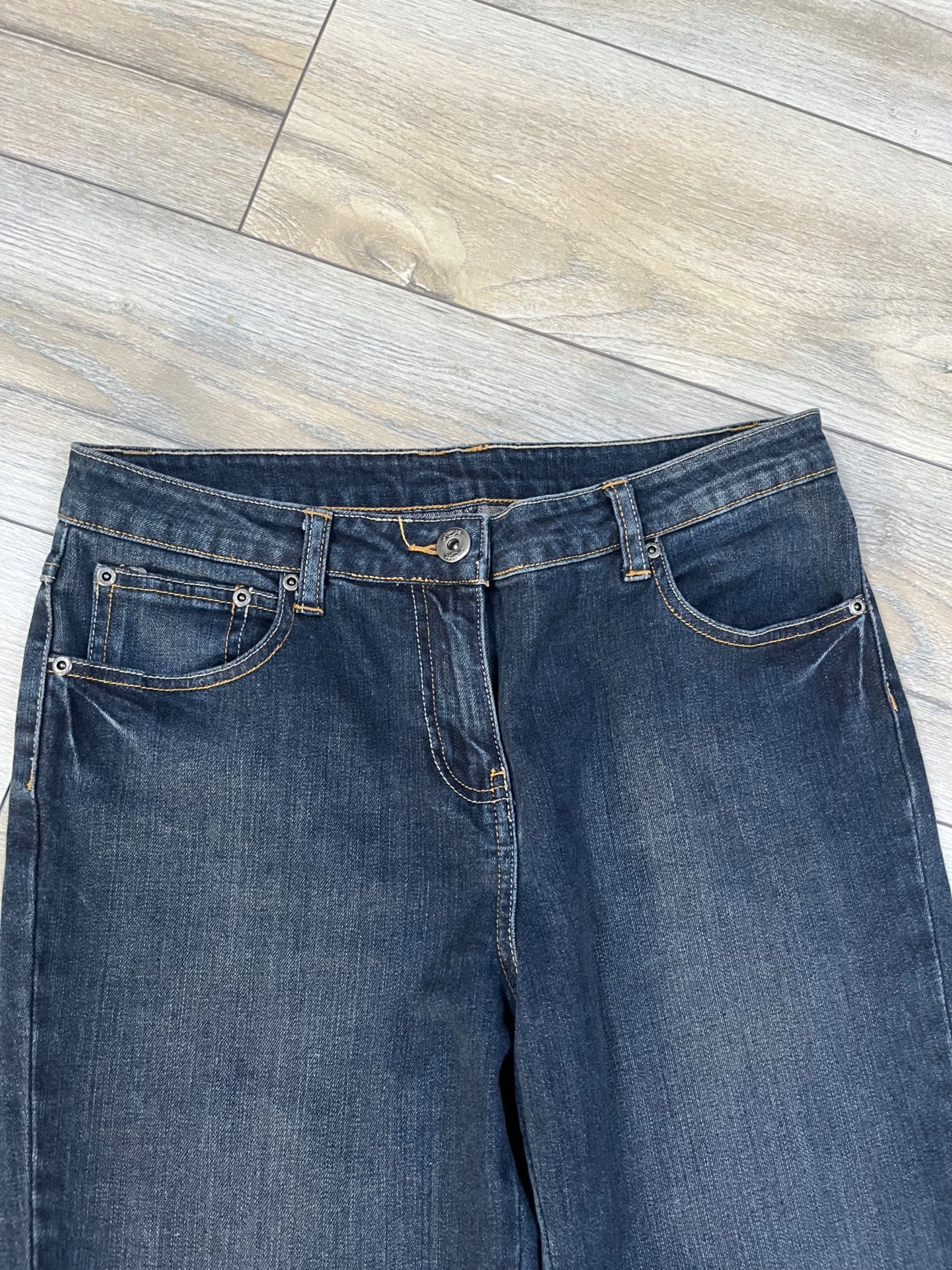 spodnie jeansowe z szerokimi nogawkami S-M