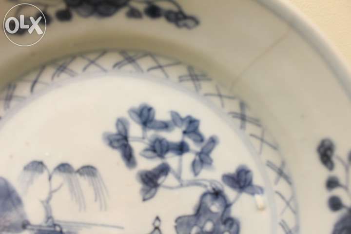 Prato Porcelana Chinesa Paisagem a Azul XVIII