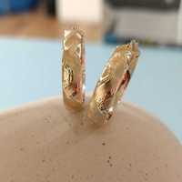 Kolczyki koła złote złoto 585 2.5cm średnica 3.1g Złote kolczyki