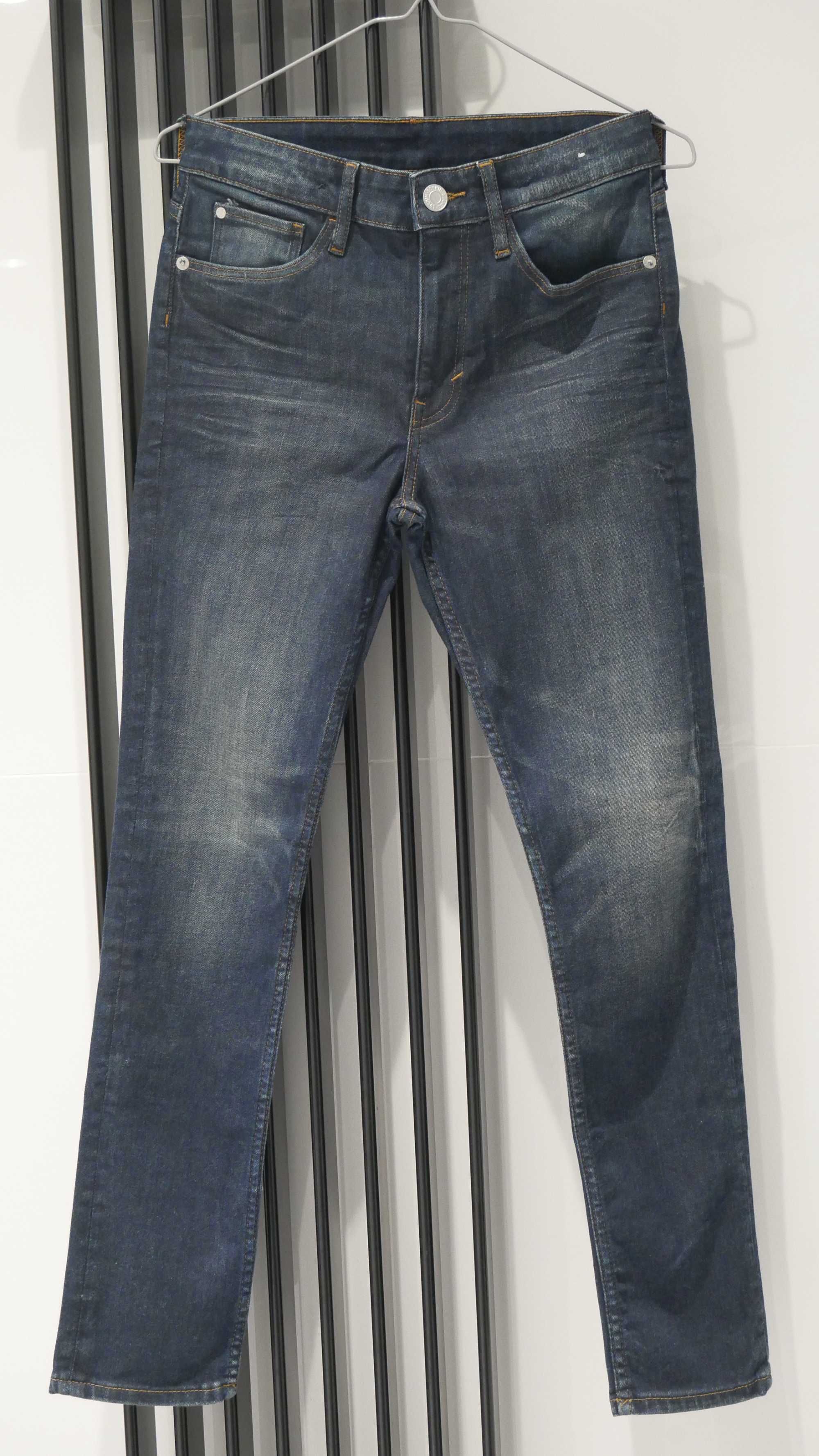 Spodnie Jeansy H&M 158 cm 12-13 Lat Granatowe