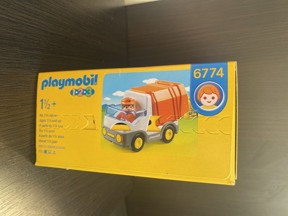 Playmobil 123 -  Śmieciarka 6774 (Nowa) + Mój piesek 70406  (Nowy)