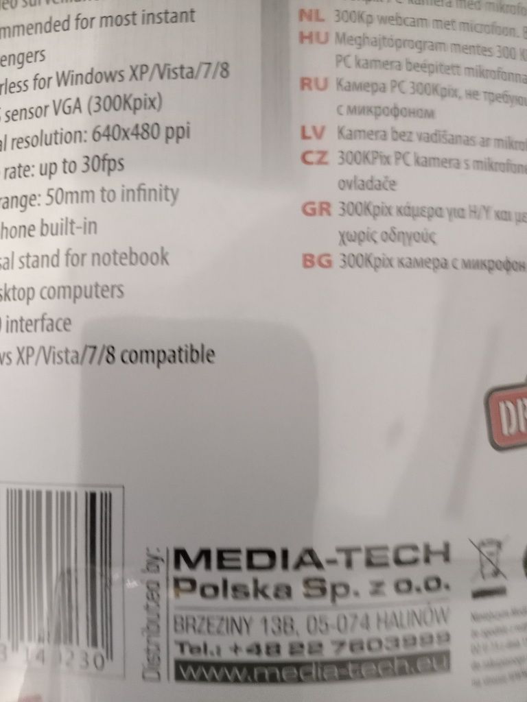 Kamera do komputera USB. Kamera VGA z mikrofonem dla komputerów PC.