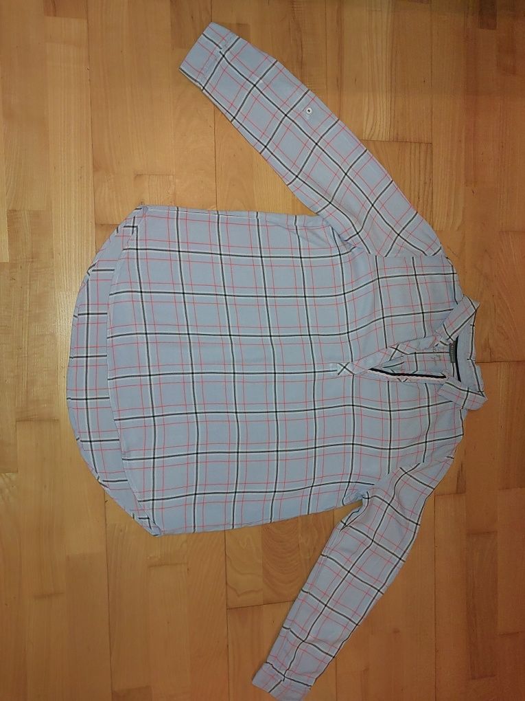 Śliczna bluzka StreetOne 42 / 44 błękit krata XL