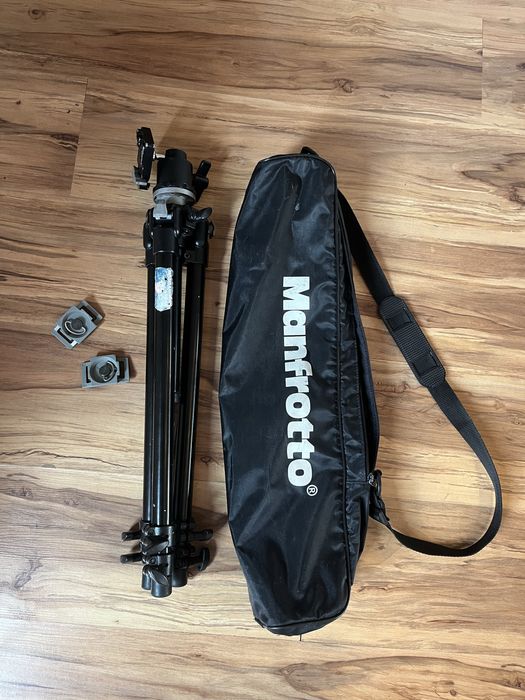 Statyw Manfrotto 190b + głowica 352RC + torba