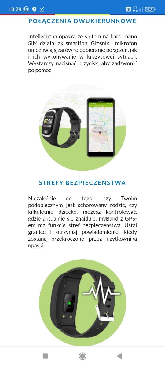 MyBand 4family nowa dla dziecka lub seniora