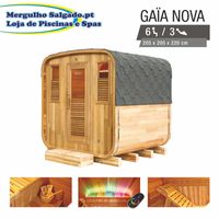 Sauna exterior gaia nova design de qualidade