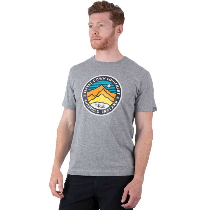 Футболка Rab Stance 3 Peaks (розмір Medium, колір Grey Marl)