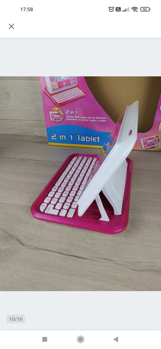 Vtech 2-w-1 Komputer Tablet dziecięcy JĘZYK NIEMIECKI

Z wyst