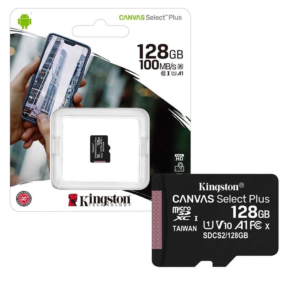 MicroSD Kingston Canvas Select Plus 128 Gb  R100 MB/s  (SDCS2/128GB)