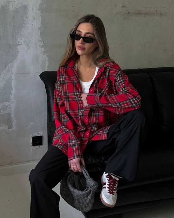 Рубашка в колетку