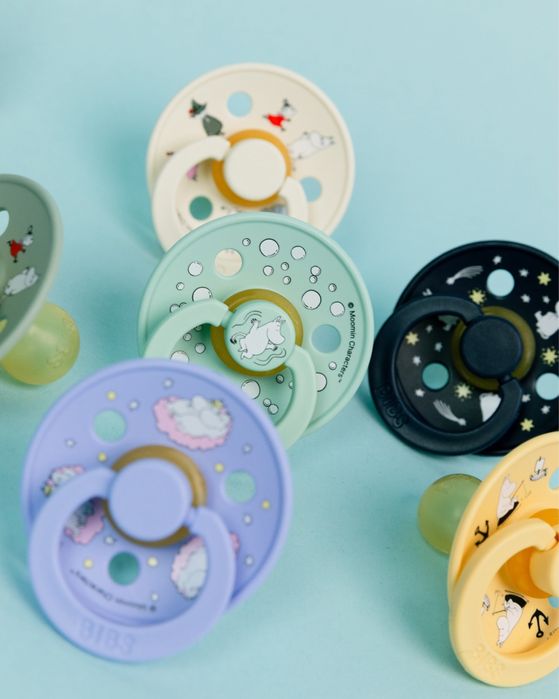 Пустушки bibs та moomin, колекційні , набір пустушок bibs