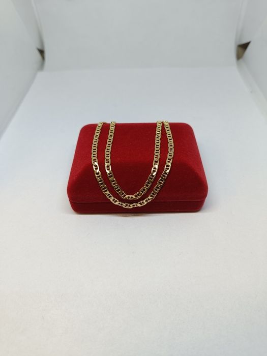 Złoty łańcuszek splot Gucci dł.55cm, złoto próby 585