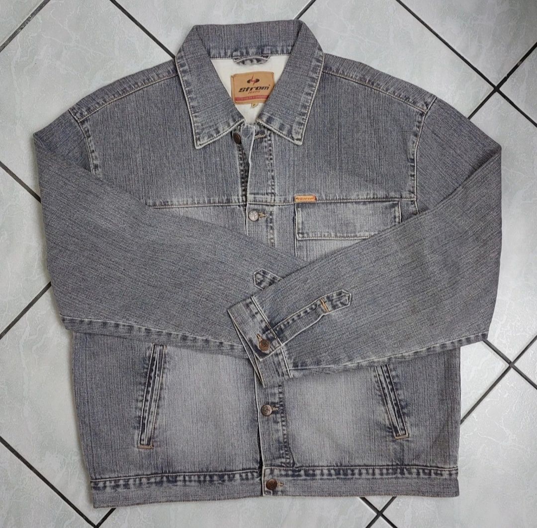 Kurtka męska jeansowa baggy vintage edgy opium alternative aesthetic