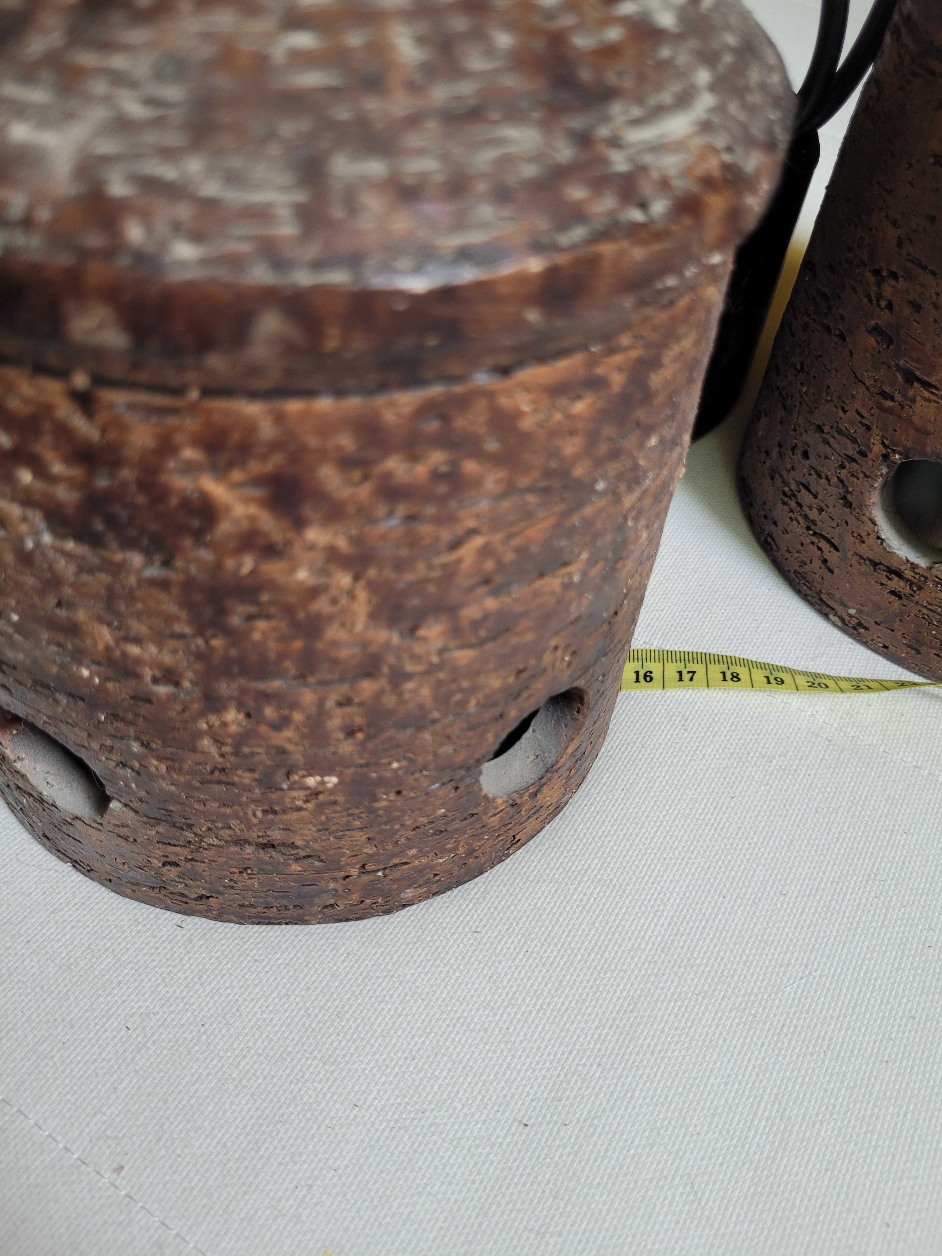 Ceramiczna lampa retro vintage