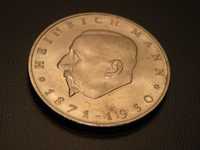 100 rocznica urodzin - Heinrich Mann 20 marek 1971 Mosiądz moneta 10