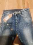 Spodnie jeans cyrkonia Rom. Xs