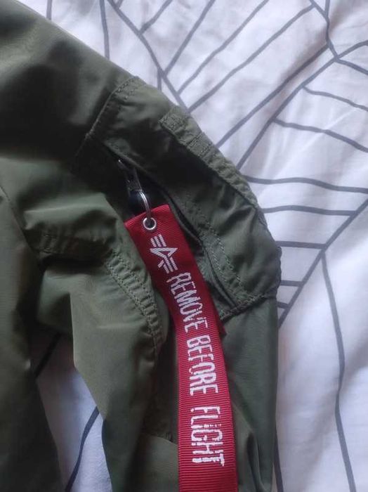 Alpha Industries Ma-1 Kurtka Bomberka Jesienna zielona pilotka  M