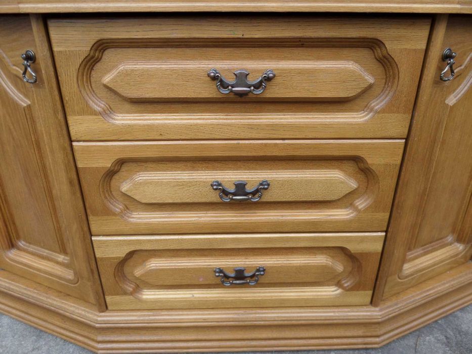 dębowa witryna stan bdb WYSYŁKA DOWÓZ