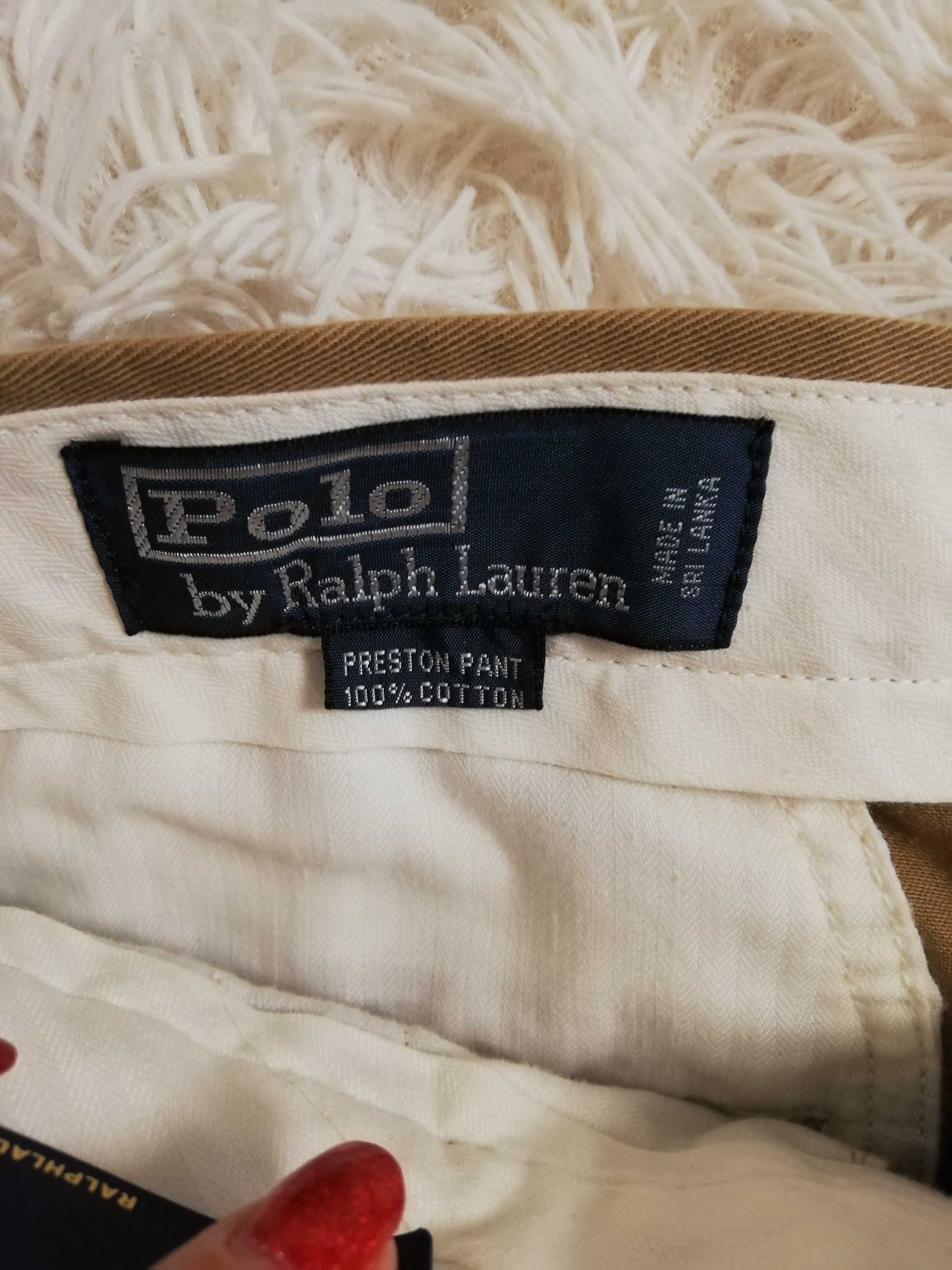 spodnie Polo by Ralph Lauren nowe z metkami 32x32 brąz