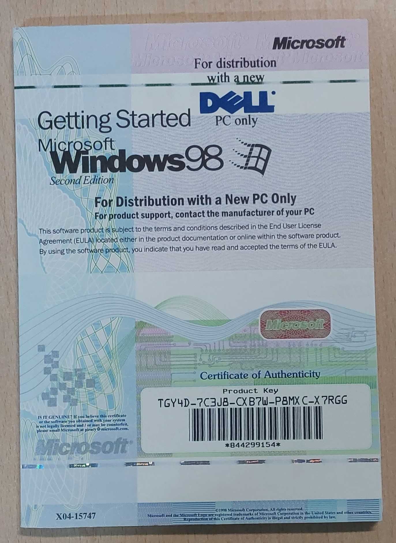 Windows 98 - for PCs Without Windows
