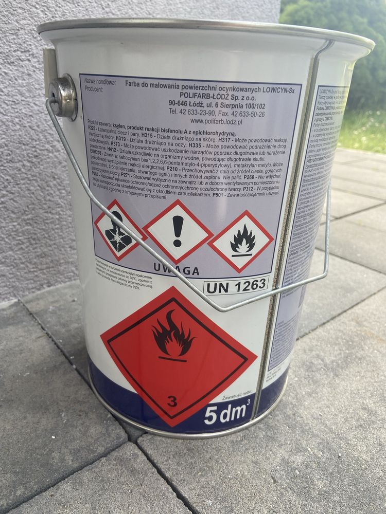 Farba Lowicyn Sx połysk Szary antracyt