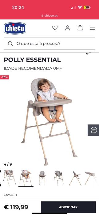 Cadeira de refeição chicco