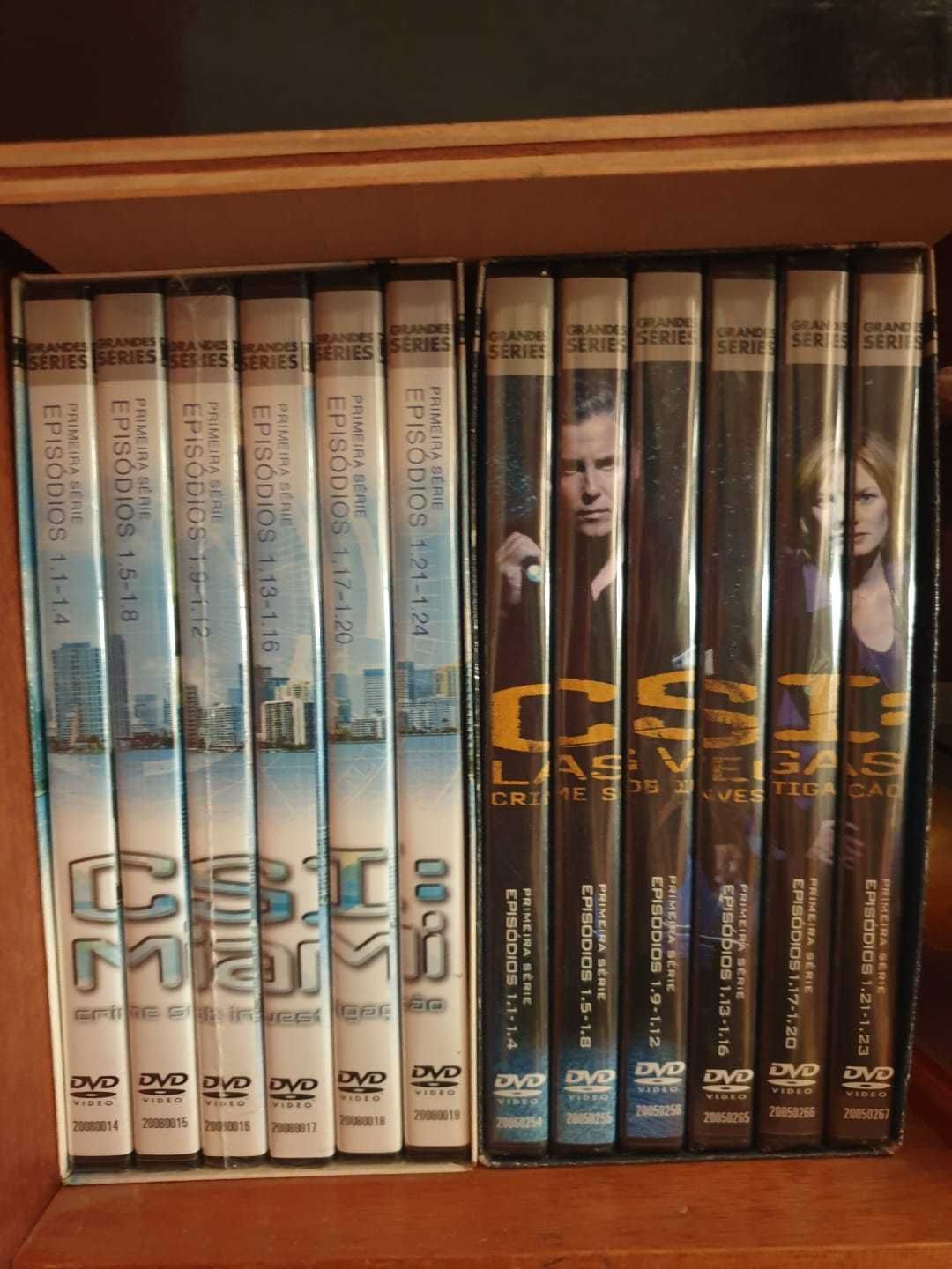 DVDs Serie CSI Miami e CSI Las Vegas - 1ª Temporada