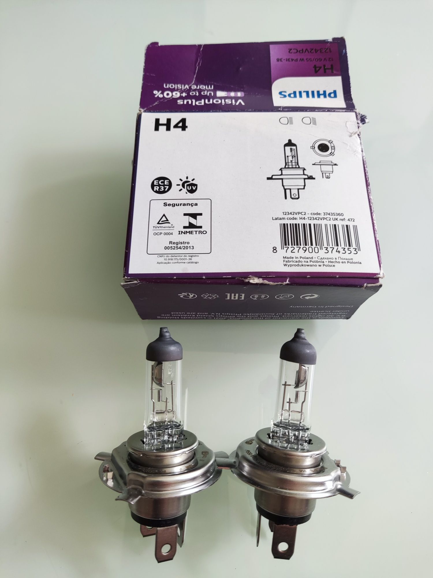 Żarówki Philips H4 12V 60/55 W P43t-38