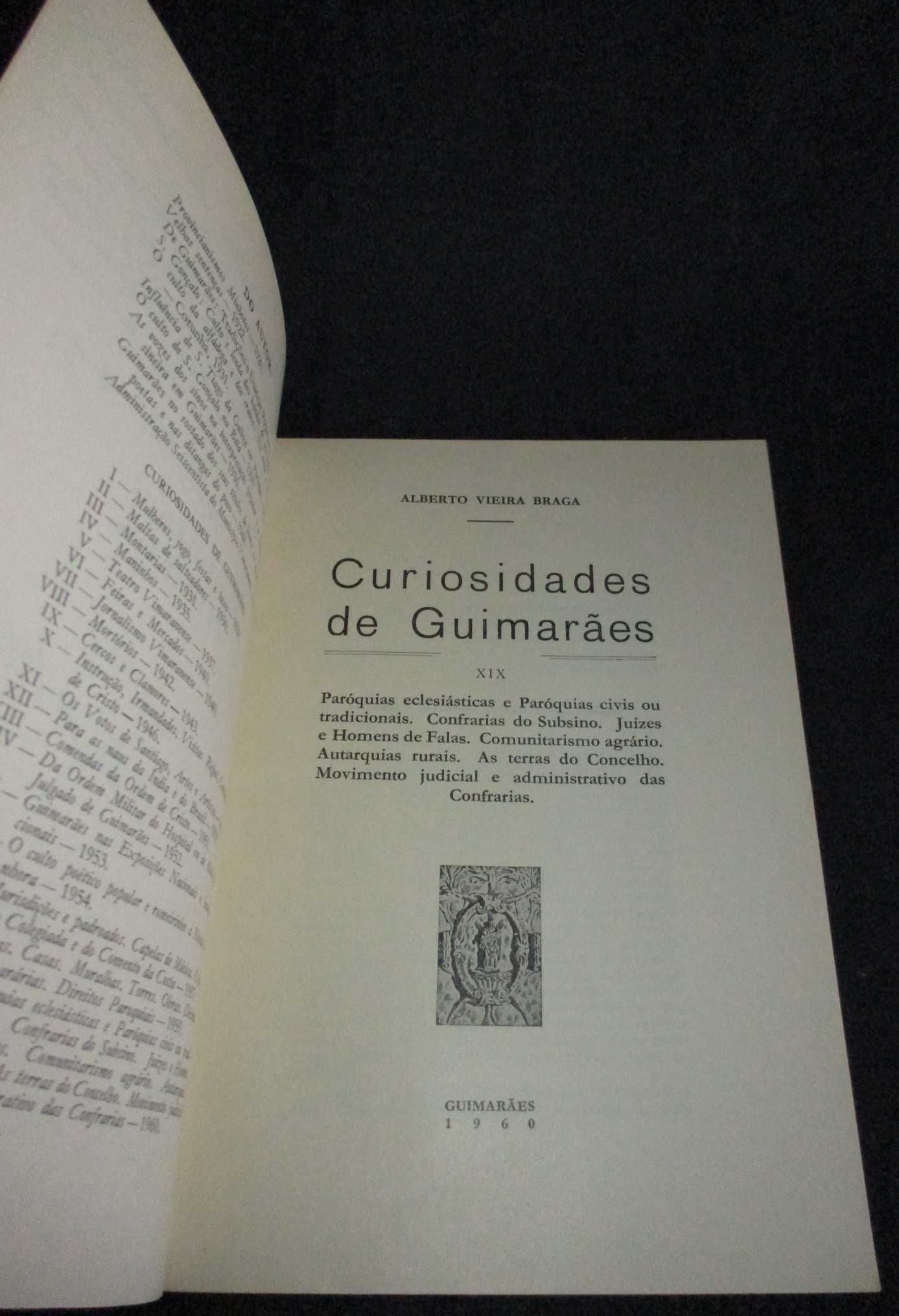 Livros Curiosidades de Guimarães Alberto Vieira Braga Autografados