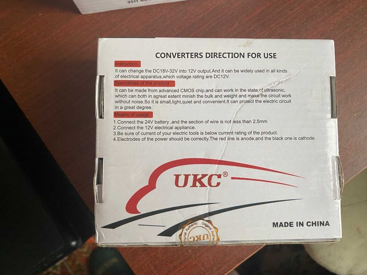 Перетворювач напруги UKC 24v-12v 20A Converter DC/DC автомобільний
