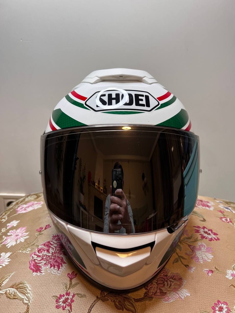 Shoei GT Air TC-4, Шолом, шлем, зелений, червоний, білий