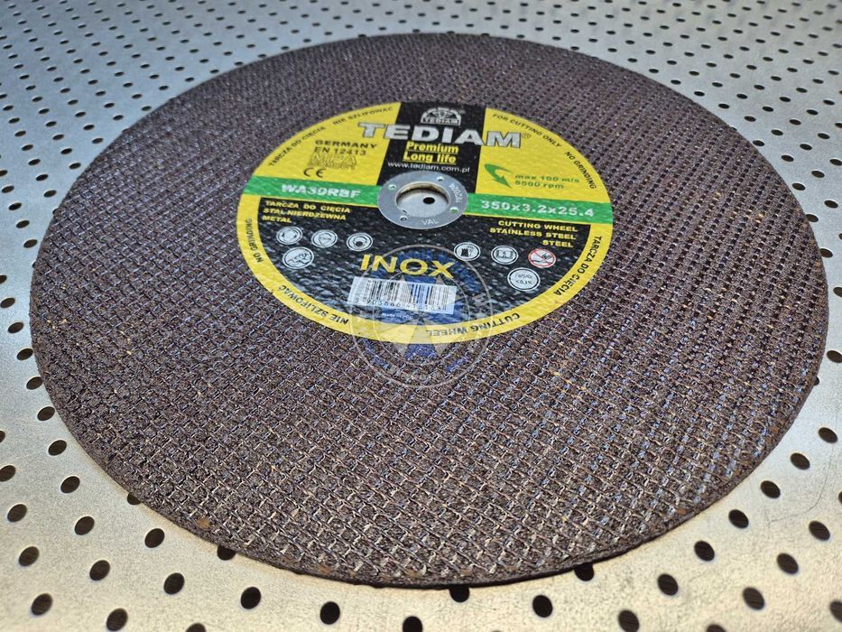 5sztuk Tarcza do cięcia PREMIUM 350x3,2x25,4mm INOX tarcza 350mm
