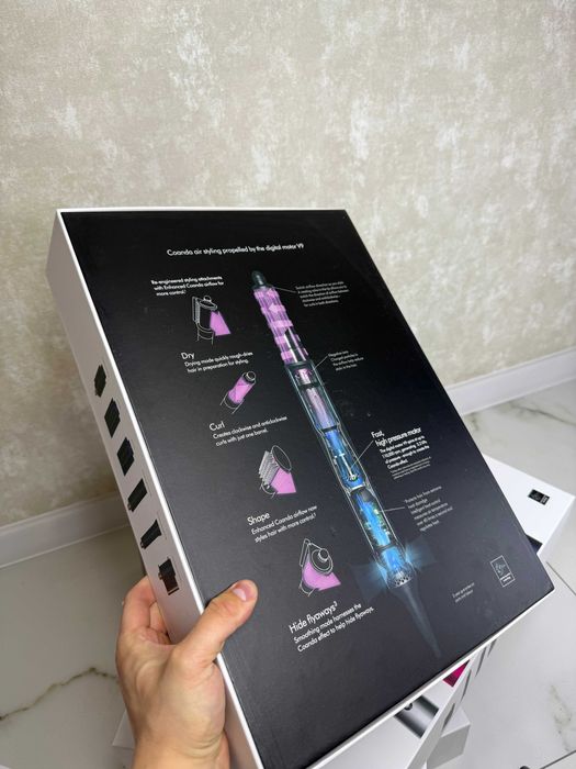 Стайлер для волосся фуксія 6 насадок, іонізація,1300 Вт швидка укладка