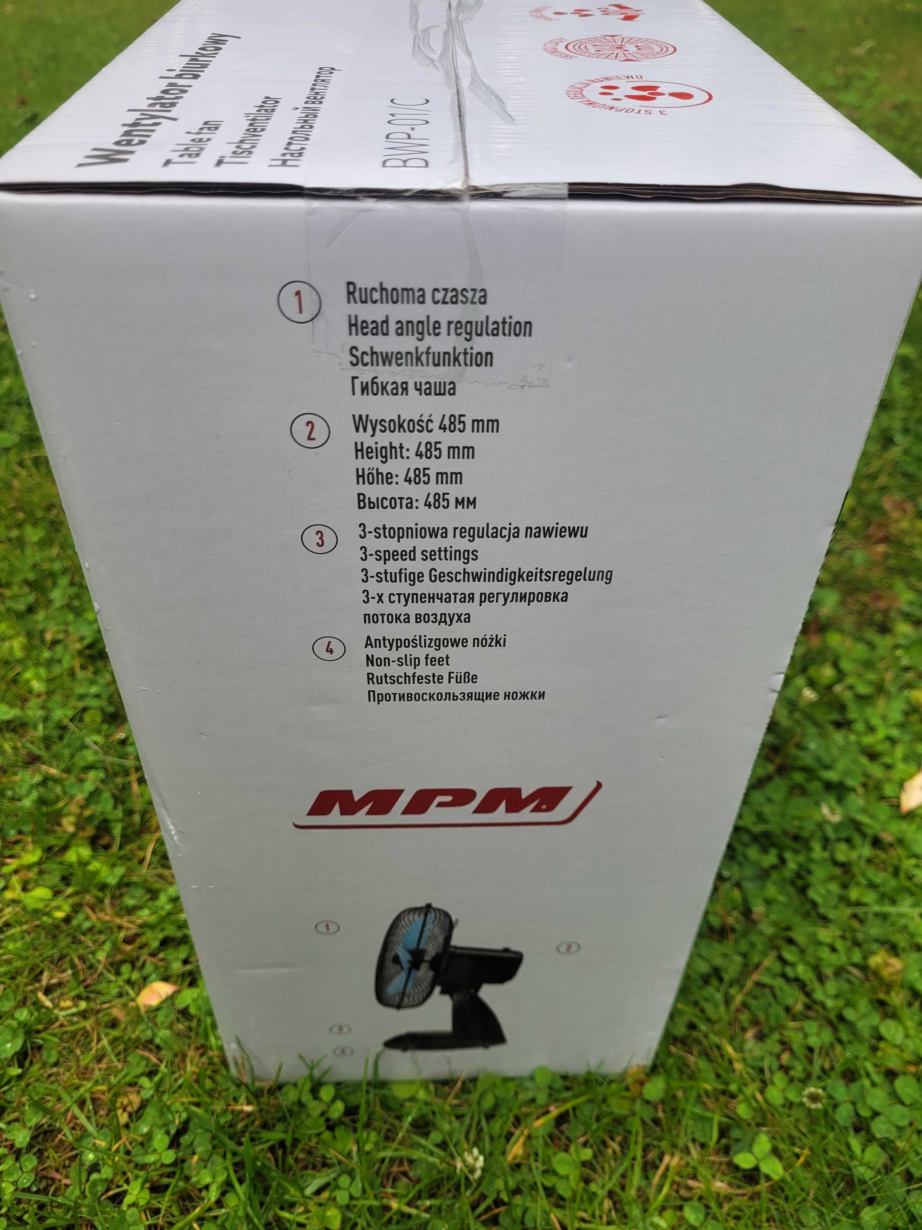 NOWY wentylator biurkowy MPM wiatrak BWP-01/C