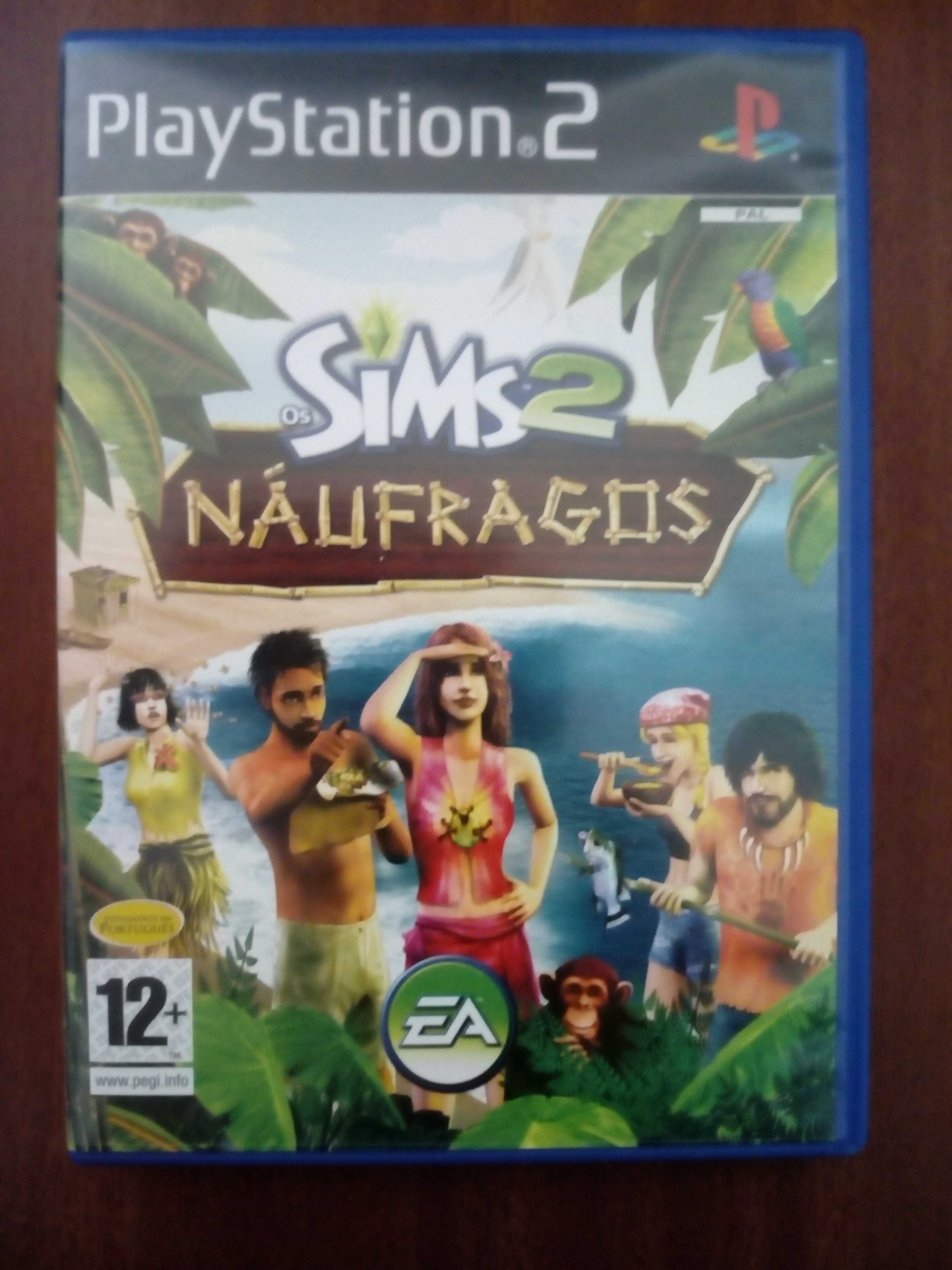 Jogo Playstation 2 / PS2 - Sims 2 Naufragos (The sims 2 Castaway)