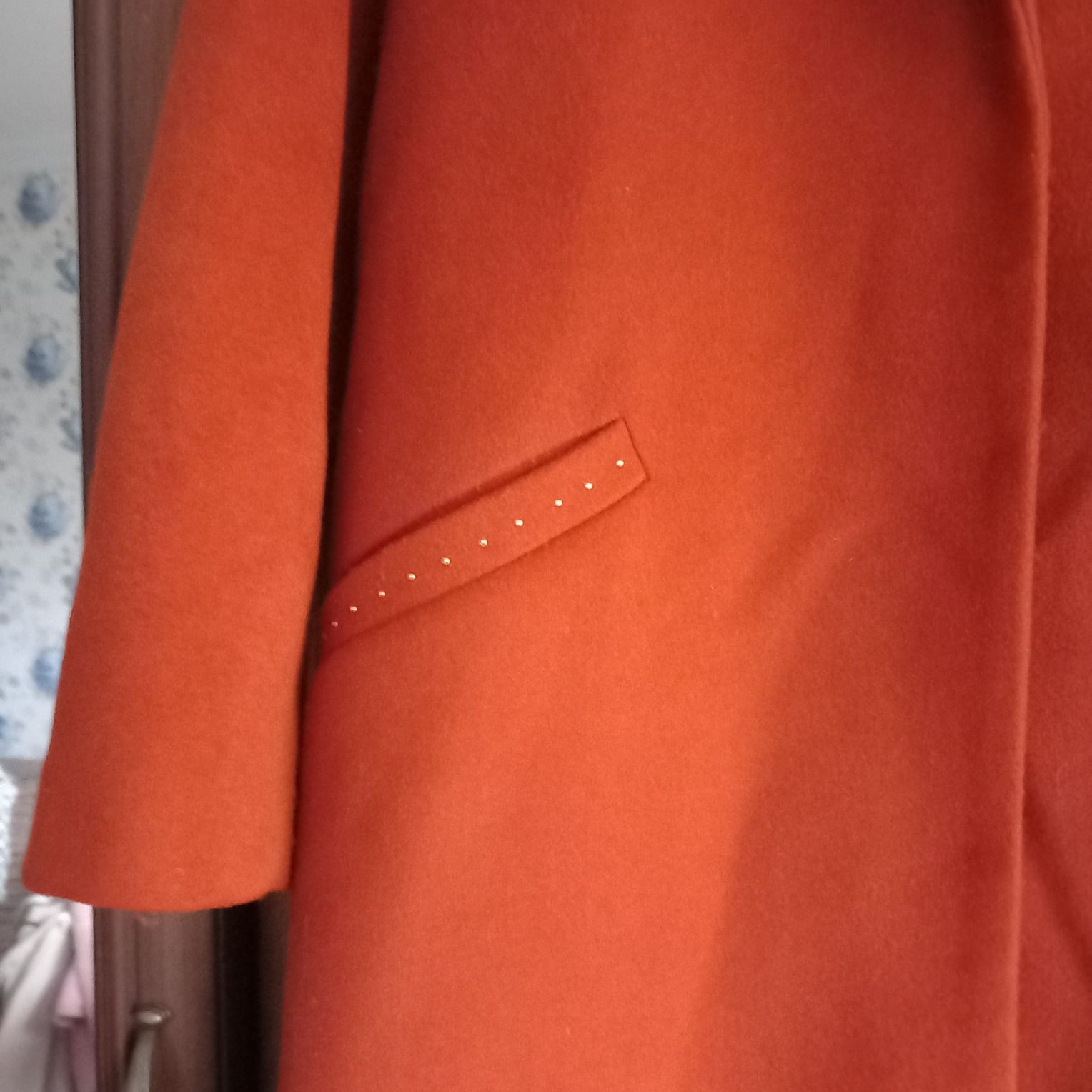 Płaszcz zimowy pomarańczowo rudy 46 Monnari
