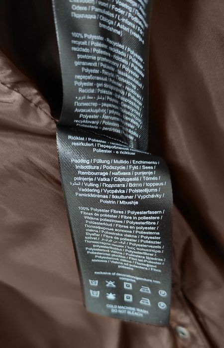 Płaszcz Kurtka Parka Z Kapturem Pikowana Ocieplana Puffer Only |R. S