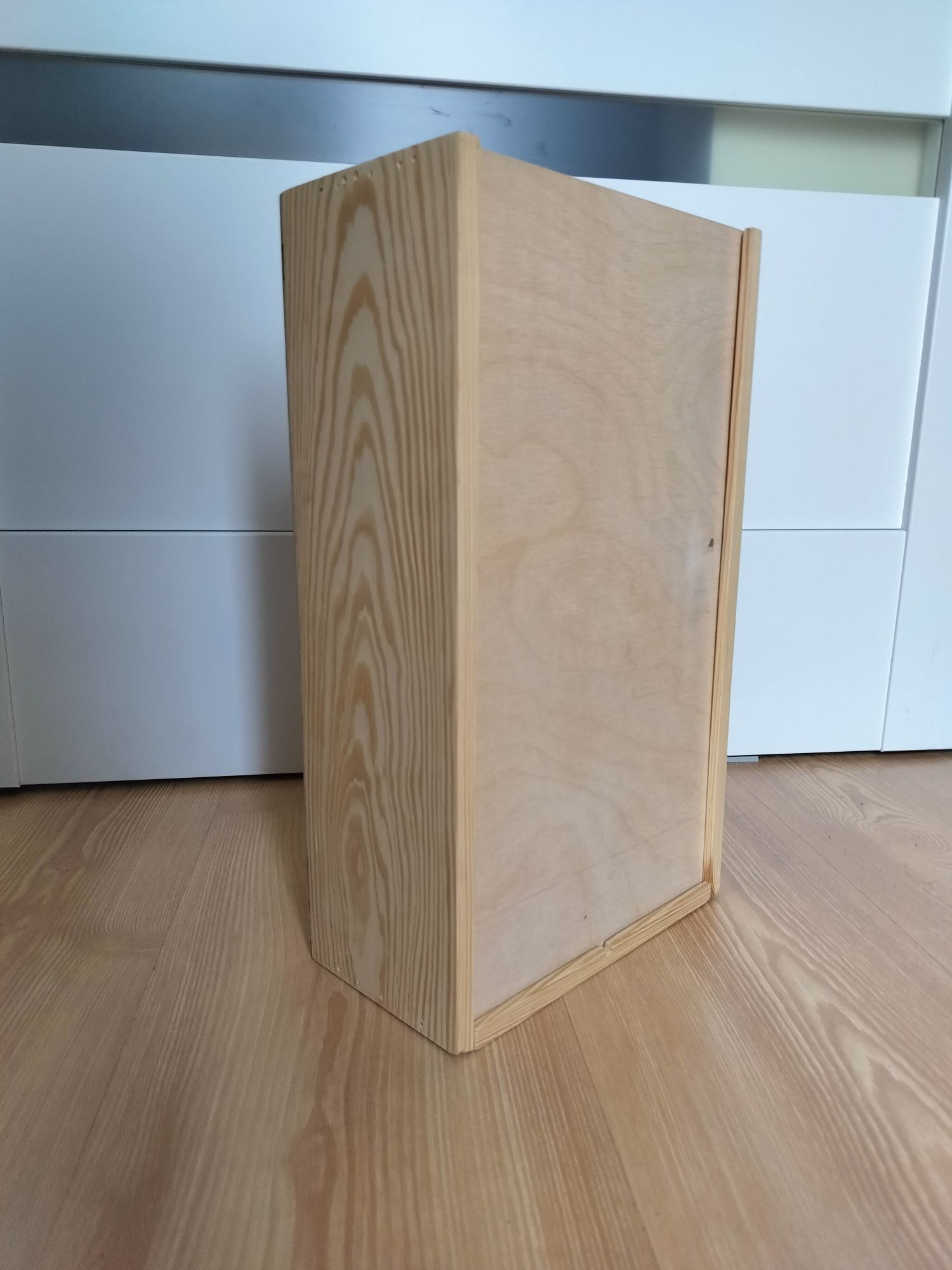 Pudełko skrzynka drewniana na wino Decoupage