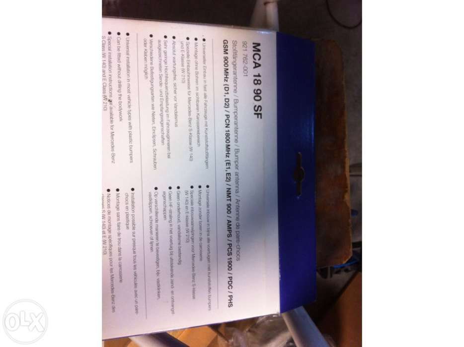 Antena de pará-choque nova