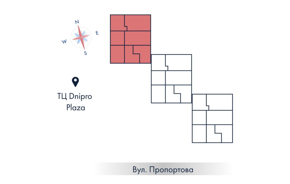Продаж квартири 3-х кім. з видом на р.Дніпро, вул.Припортова,22/1