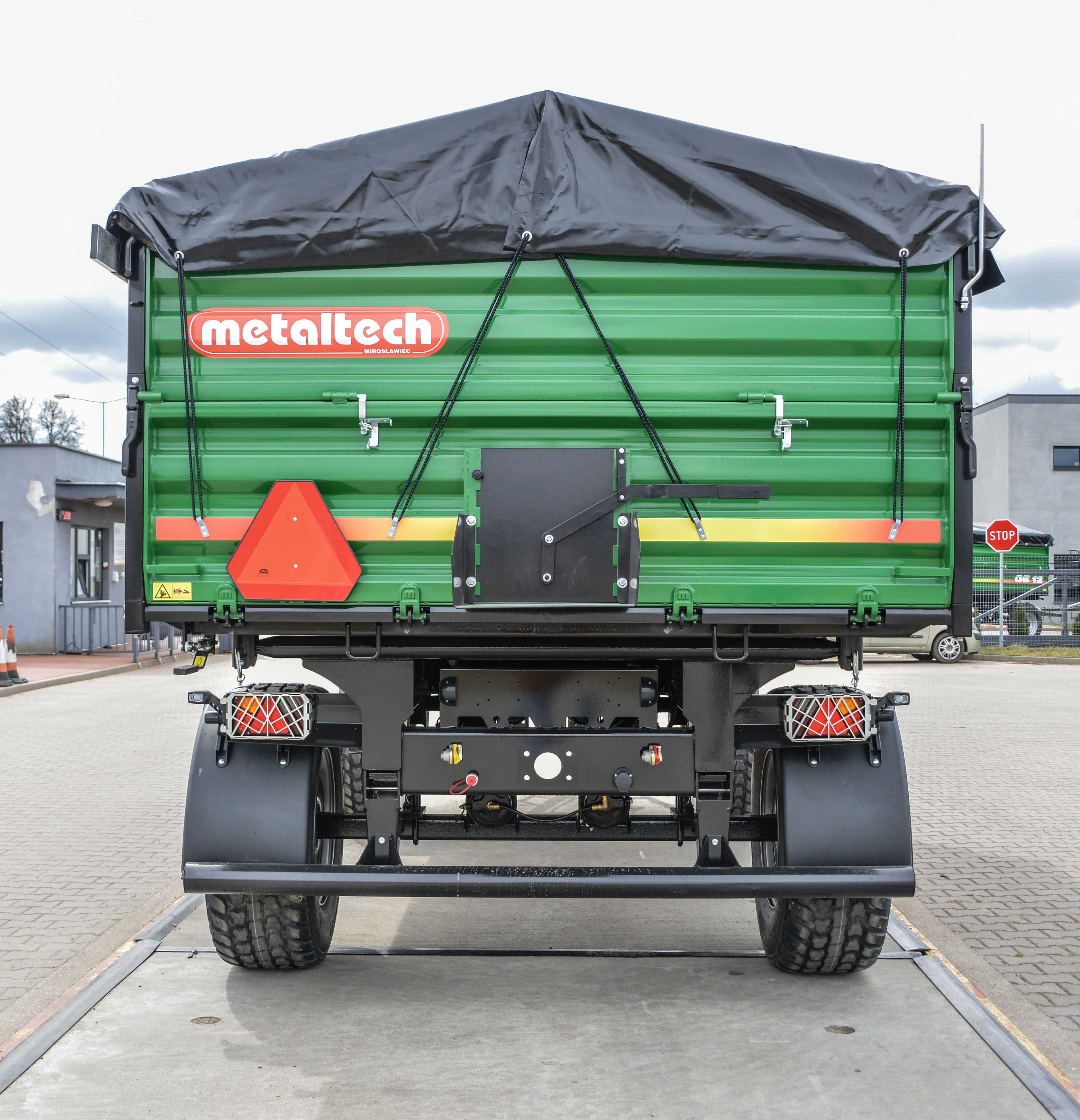 Przyczepa rolnicza burtowa METAL-TECH DB 12 Ton | PLANDEKA GRATIS