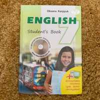 Англійська мова 7 клас. Автор Оксана Карпюк.