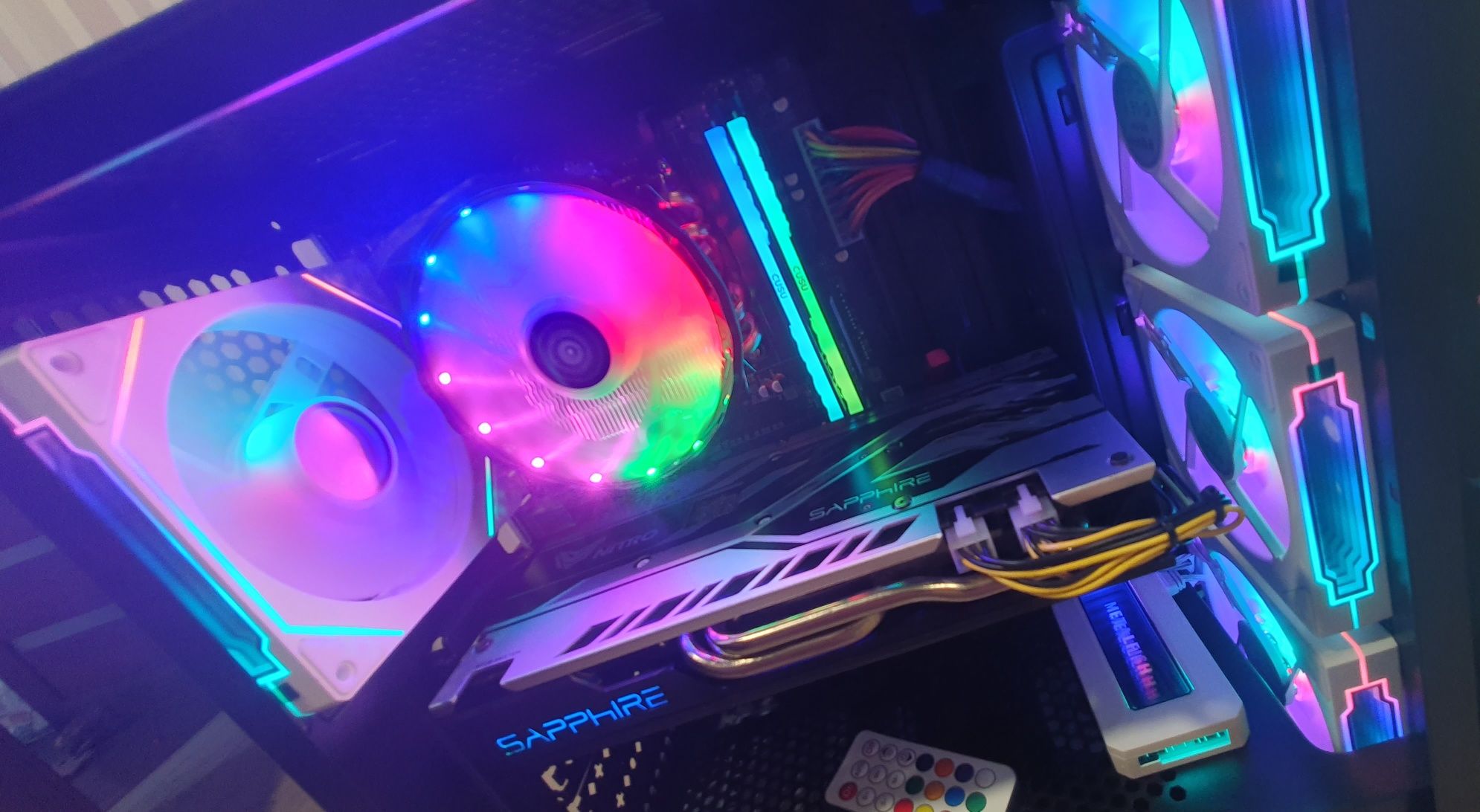 Продам ПК Ryzen 5 5500 | 32 Gb DDR4 3200Mhz | RX580 8Gb | NvMe | RGB