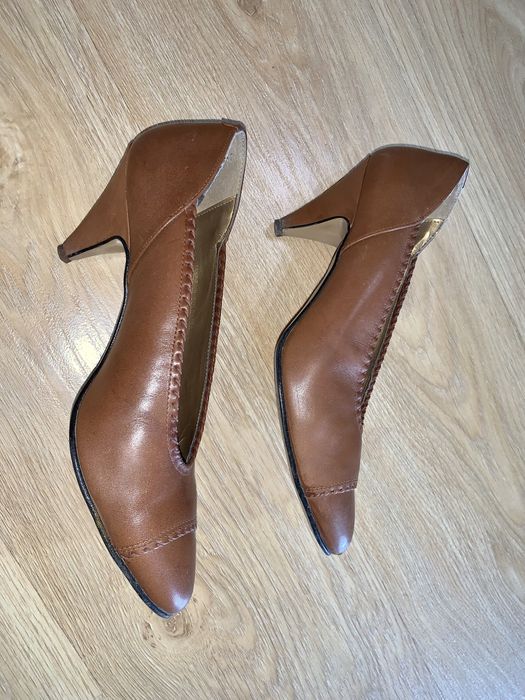 Коричневі туфлі, коричневые туфли, кожаные туфли, кожані туфлі
