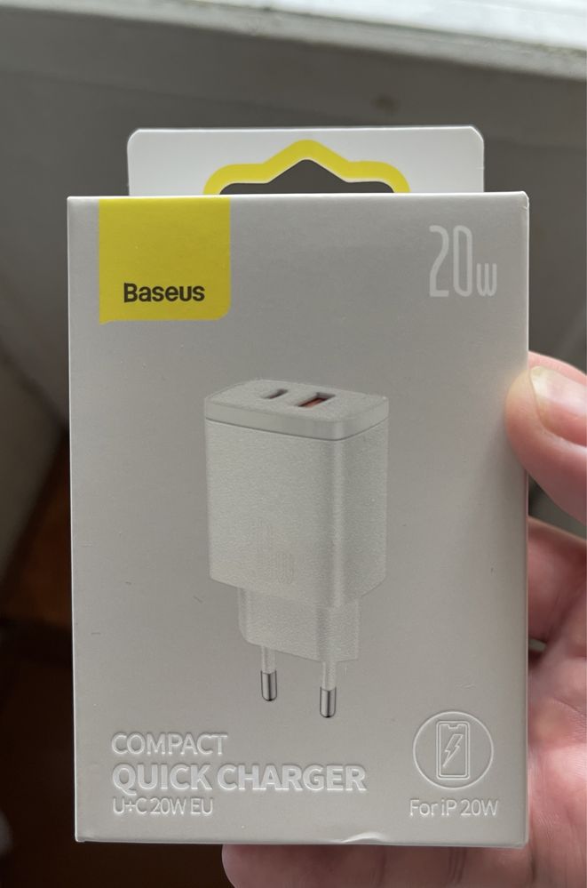 Зарядное устройство #адаптер# базеус #baseus# 20ватт на 2 порта