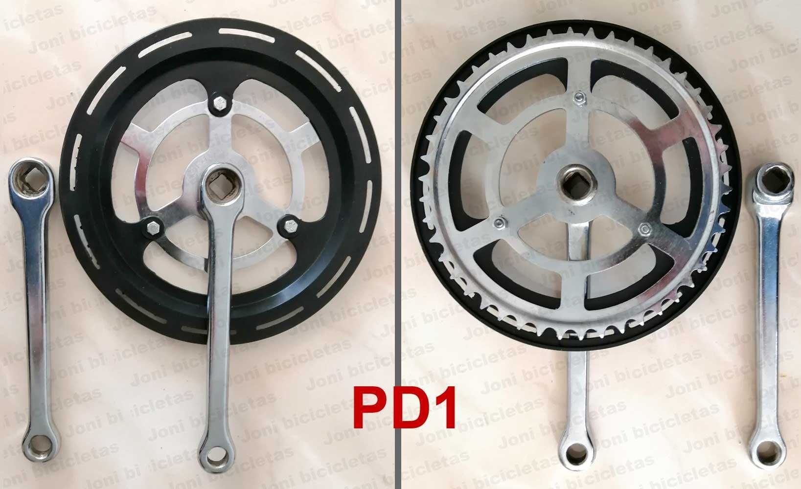 Pedaleiras e eixos de quadra