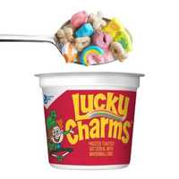 Lucky Charms 48g płatki pełnoziarniste z piankami NOWE 6 szt kubek